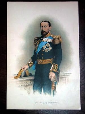Seller image for Trs belle Lithographie couleur reprsentant le Prince George of Wales. for sale by JOIE DE LIRE