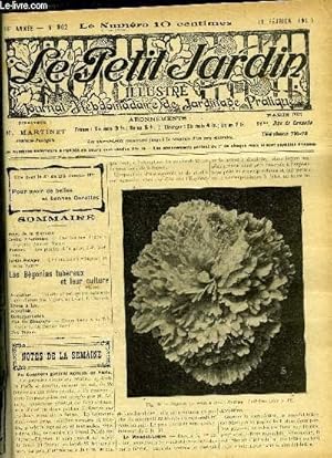 Image du vendeur pour LE PETIT JARDIN ILLUSTRE N 902 - Notes de la Semaine.Jardin d Agrment.   line bordure solide et f lgante. NColas Valet.Varits.   Les plantes et la gele. J.-P. Marque.Jardin Potager.   Le f oncombre grimpant. Joseph Paquet.Les Bgo mis en vente par Le-Livre