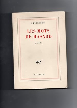 Bild des Verkufers fr LES MOTS DE HASARD. Nouvelles. zum Verkauf von Librairie CLERC