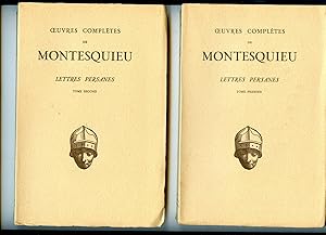 Bild des Verkufers fr LETTRES PERSANES. Texte tabli et prsent par Elie Carcassonne . ( 2 VOLUMES ) zum Verkauf von Librairie CLERC