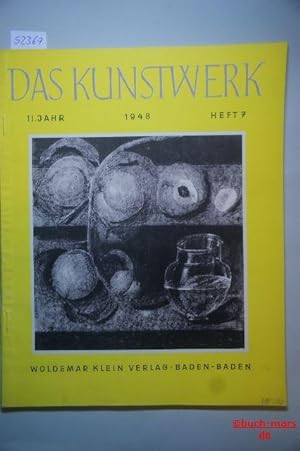 Das Kunstwerk.2. Jahr Heft 7, Monatschrift über alle Gebiete der bildenden Kunst.