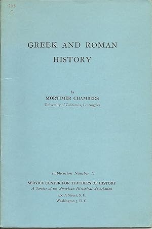 Greek and Roman History: Publication Number 11