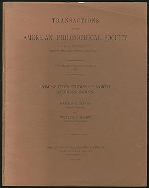 Imagen del vendedor de TRANSACTIONS of tHE AMERICAN PHILOSOPHICAL SOCIETY: Comparative studies of north american indians a la venta por Between the Covers-Rare Books, Inc. ABAA