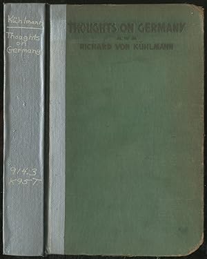 Bild des Verkufers fr Thoughts on Germany zum Verkauf von Between the Covers-Rare Books, Inc. ABAA