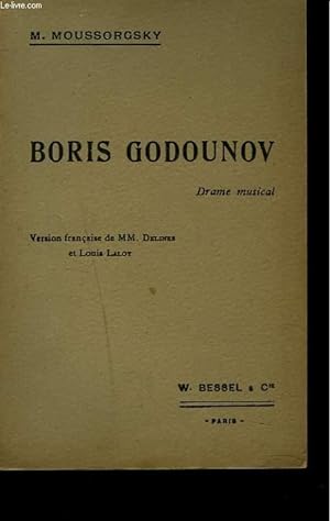 Seller image for BORIS GODOUNOV. DRAME MUSICAL for sale by Le-Livre