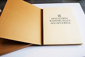 18 Aiguaforts - Radierungen - Aguafuertes. Introducció / Vorwort De Jaume Pla . Tres Capitals Xil...