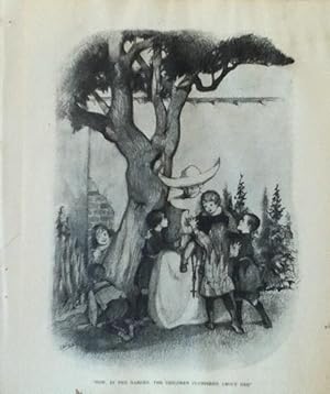 Seller image for Now In The Garden The Children Clustered About Her, illustration for sale by Legacy Books II