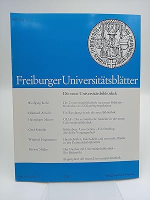 Bild des Verkufers fr Freiburger Universittsbltter, Heft 64 - Juli 1979: Die neue Universittsbibliothek zum Verkauf von Antiquariat Smock