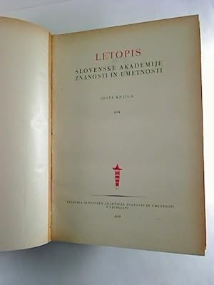 LETOPIS - Slovenske Akademije Znanosti in umetnosti - VII. knjiga / 1955.