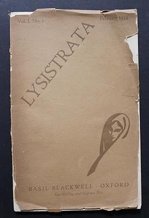 Seller image for Lysistrata. Vol. 1, No. 1. for sale by Bristow & Garland