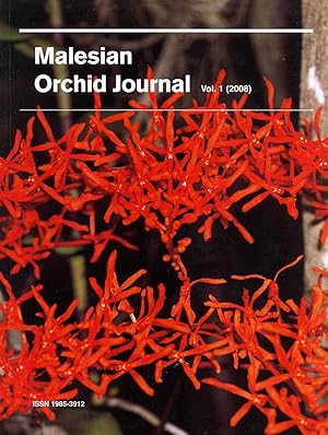 Seller image for Malesian Orchid Journal, a Bi-annual Journal of Orchid Systematics, Morphology and Natural History: Volume 1 for sale by Masalai Press