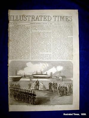 Bild des Verkufers fr Illustrated Times. No. 176. 14 August 1858. Cherbourg Festival Issue. zum Verkauf von Tony Hutchinson
