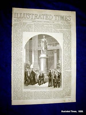 Bild des Verkufers fr Illustrated Times. No. 181. 18 September 1858. includes LEEDS TOWN HALL and Her Majesty's Visit. zum Verkauf von Tony Hutchinson