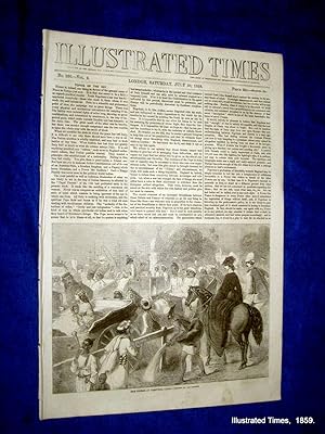 Immagine del venditore per Illustrated Times. No. 226. 30 July 1859. includes CHASSEURS of The ALPS, PESCHIERA. venduto da Tony Hutchinson