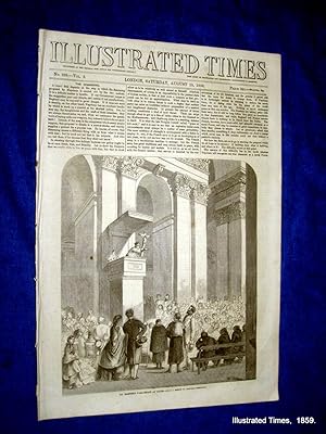 Bild des Verkufers fr Illustrated Times. No. 228. 13 August 1859. includes FISHING BOATS at HASTINGS zum Verkauf von Tony Hutchinson