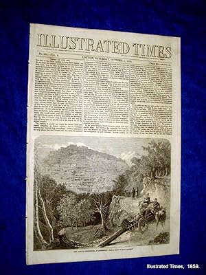 Bild des Verkufers fr Illustrated Times. No. 236. 8 October 1859. includes SALTAIRE MILLS SHIPLEY, DAGHESTAN. zum Verkauf von Tony Hutchinson