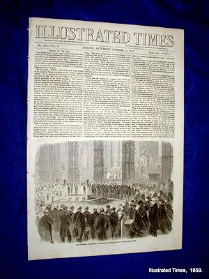 Bild des Verkufers fr Illustrated Times. No. 239. 29 October 1859. includes PENRHYN CASTLE - QUEEN'S VISIT, zum Verkauf von Tony Hutchinson