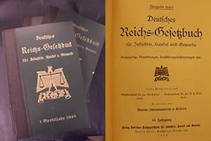 Deutsches Reichs-Gesetzbuch für Industrie, Handel und Gewerbe - Ausgabe 1940 I-IV (4 Bücher) - 63...