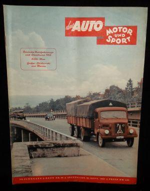 Das Auto Motor und Sport. 29. Jahrgang. Heft Nr.20. 1952