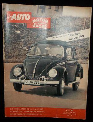 Das Auto Motor und Sport. 34. Jahrgang. Heft Nr.21, 1957