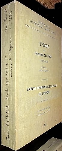 Seller image for Aspects exprimentaux et cliniques de l'hypnose. for sale by Le Chemin des philosophes