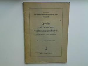 Bild des Verkufers fr Quellen zur deutschen Verfassungsgeschichte von Otto II. bis Ludwig dem Bayern. Studientexte der Johannes-Gutenberg-Universitt zu Mainz - Heft 1; zum Verkauf von books4less (Versandantiquariat Petra Gros GmbH & Co. KG)