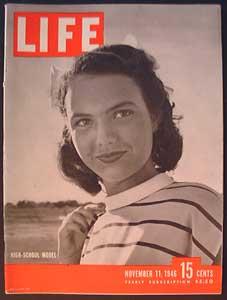 Life Magazine November 11, 1946 - Cover: High-School Model