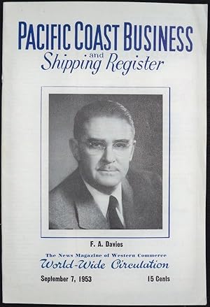 PACIFIC COAST BUSINESS & SHIPPING REGISTER: THE NEWS MAGAZINE OF WESTERN COMMERCE, SEPTEMBER 7, 1...