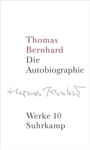 Bild des Verkufers fr Werke 10. Autobiographie : Werke in 22 Bnden, Band 10 zum Verkauf von AHA-BUCH GmbH