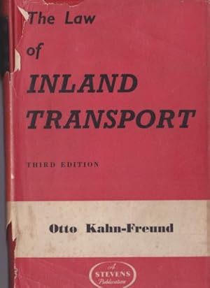 Imagen del vendedor de The Law of Carriage By Inland Transport a la venta por Lazy Letters Books