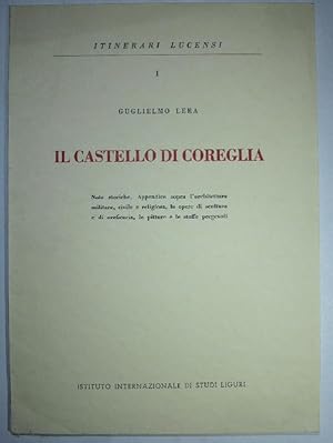 Bild des Verkufers fr Il Castello di Coreglia. Note storiche. Appendice sopra l'architettura militare, civile e religiosa, le opere di scultura e di oreficeria, le pitture e le stoffe pregevoli. Estratto dal "Giornale della Lunigiana, Ns., anno XI, No. 3-4, 1960). zum Verkauf von Antiquariat Roland Ggler