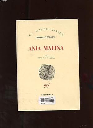 Image du vendeur pour ANIA MALINA mis en vente par Le-Livre