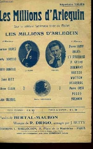 Seller image for LES MILLIONS D'ARLEQUIN for sale by Le-Livre