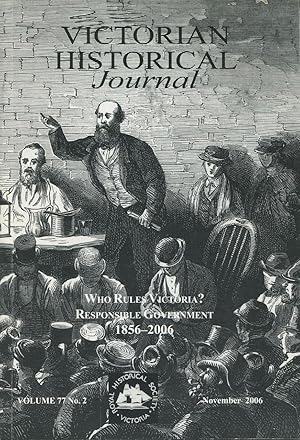 Seller image for Victorian Historical Journal : Volume 77 No. 2 November 2006. for sale by Lost and Found Books