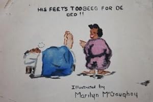 His Feet's Too Beeg for de Bed!!