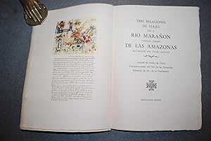 Immagine del venditore per Tres Relaciones De Viajes Por El Rio Maran, Tambin Llamado De Las Amazonas. Jornada De Pedro De Orsa. Descubrimiento Del Rio De Las Amazonas. Rlation De Mr. De La Condamine. venduto da BALAGU LLIBRERA ANTIQURIA