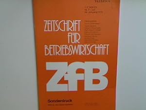 Seller image for Ziele und Zielbeziehungen in der Unternehmung. - Sonderdruck aus : Zeitschrift fr Betriebswirtschaft ZfB - Nr. 7 - 1979. for sale by books4less (Versandantiquariat Petra Gros GmbH & Co. KG)