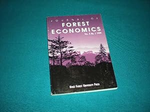 Seller image for JOURNAL OF FOREST ECONOMICS, Vol. 5, No.1, 1999 for sale by Reiner Books