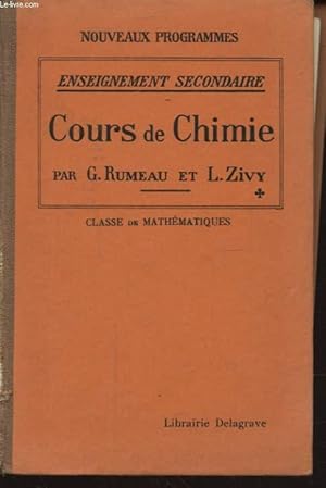 Seller image for COURS DE CHIMIE CLASSE DE MATHEMATIQUE for sale by Le-Livre