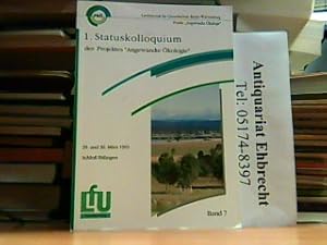 Bild des Verkufers fr 1. Statuskolloquium des Projektes "Angewandte kolpgie". 29. und 30. Mrz 1993. Schlo Ettlingen. Band 7. zum Verkauf von Antiquariat Ehbrecht - Preis inkl. MwSt.