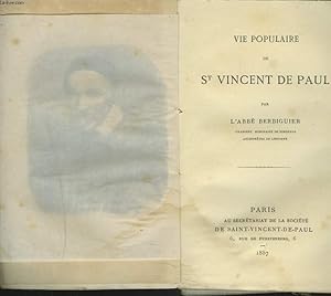 Bild des Verkufers fr VIE POPULAIRE DE St VINCENT DE PAUL zum Verkauf von Le-Livre