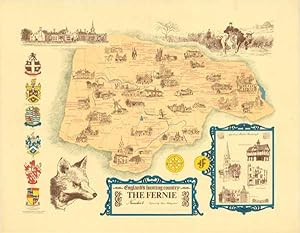 The Fernie Hunt Map Leicester England's Hunting Country Facsimile Reprint Edition