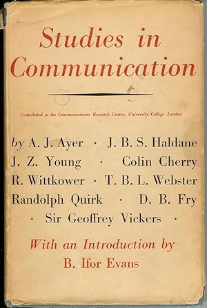 Imagen del vendedor de Studies in Communication a la venta por Squirrel Away Books
