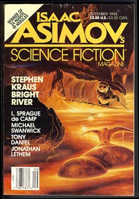 Bild des Verkufers fr Isaac Asimov's Science Fiction Magazine September 1992 zum Verkauf von Parigi Books, Vintage and Rare