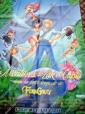 AFFICHE DE CINEMA : AVENTURES DE ZAK ET CRYSTA (LES) (Animation, , , ) - 1992. FORMAT : 120x160. ...