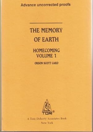 Image du vendeur pour THE MEMORY OF EARTH. mis en vente par Monroe Stahr Books