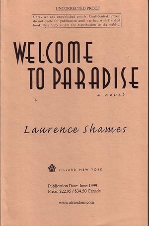 Seller image for WELCOME TO PARADISE. for sale by Monroe Stahr Books