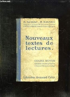 Imagen del vendedor de NOUVEAUX TEXTES DE LECTURES. COURS MOYEN. a la venta por Le-Livre