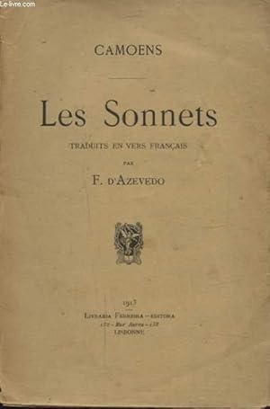 Bild des Verkufers fr LES SONNETS TRADUITS EN VERS FRANCAIS PAR F. D AZEVEDO zum Verkauf von Le-Livre