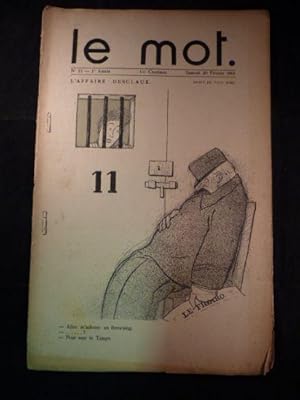 Le Mot, n°11, 1ère année, 20 février 1915